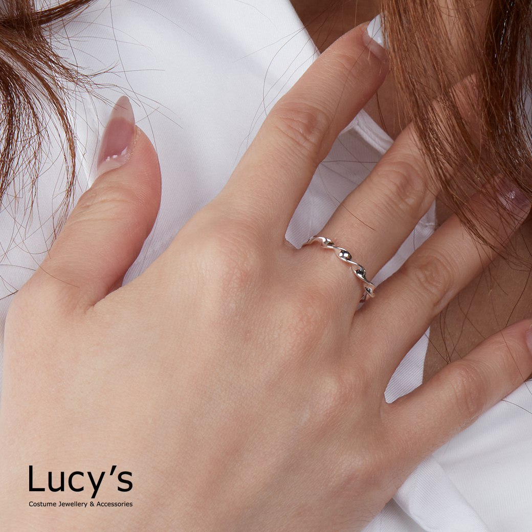 925純銀 螺旋 戒指 (112871)