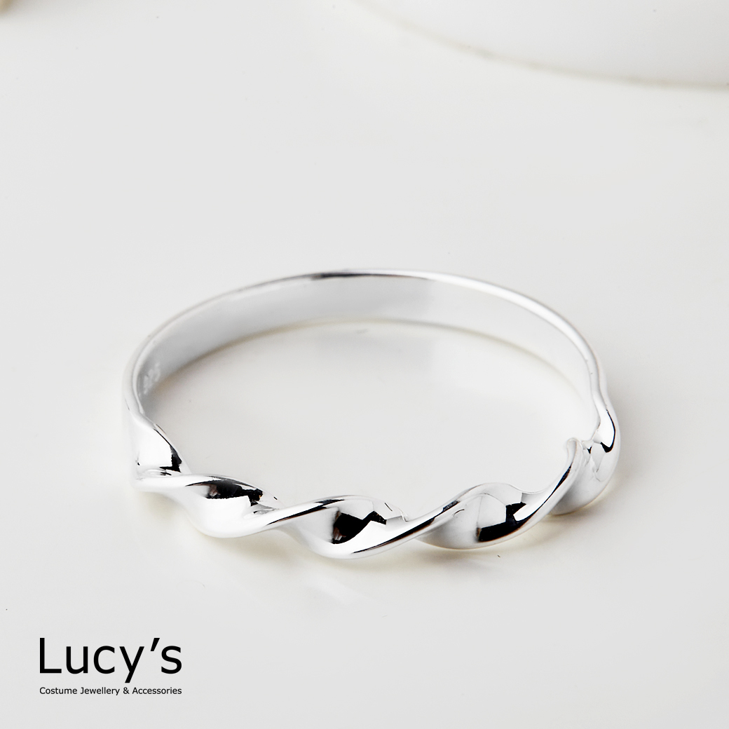 925純銀 螺旋 戒指 (112871)