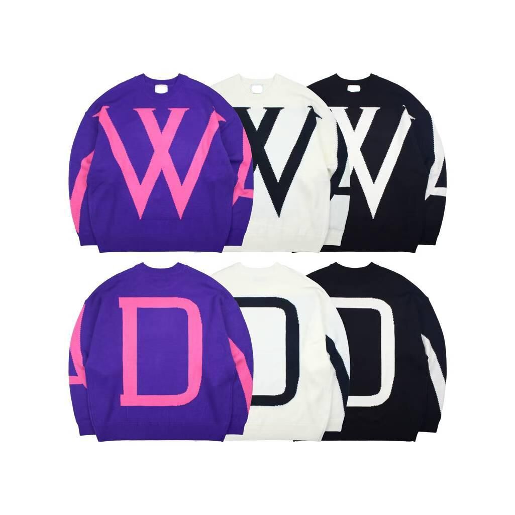 英文字針織衫 T5807