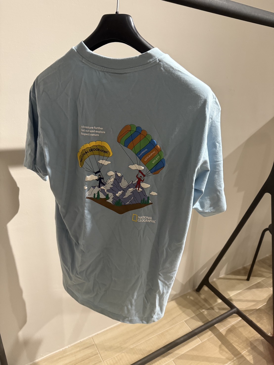 NATIONAL GEOGRAPHIC 國家地理 國家地理 降落傘圖騰 藍色L