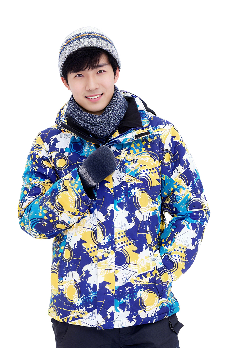 迷彩鋪棉保暖雪服│男款 8139