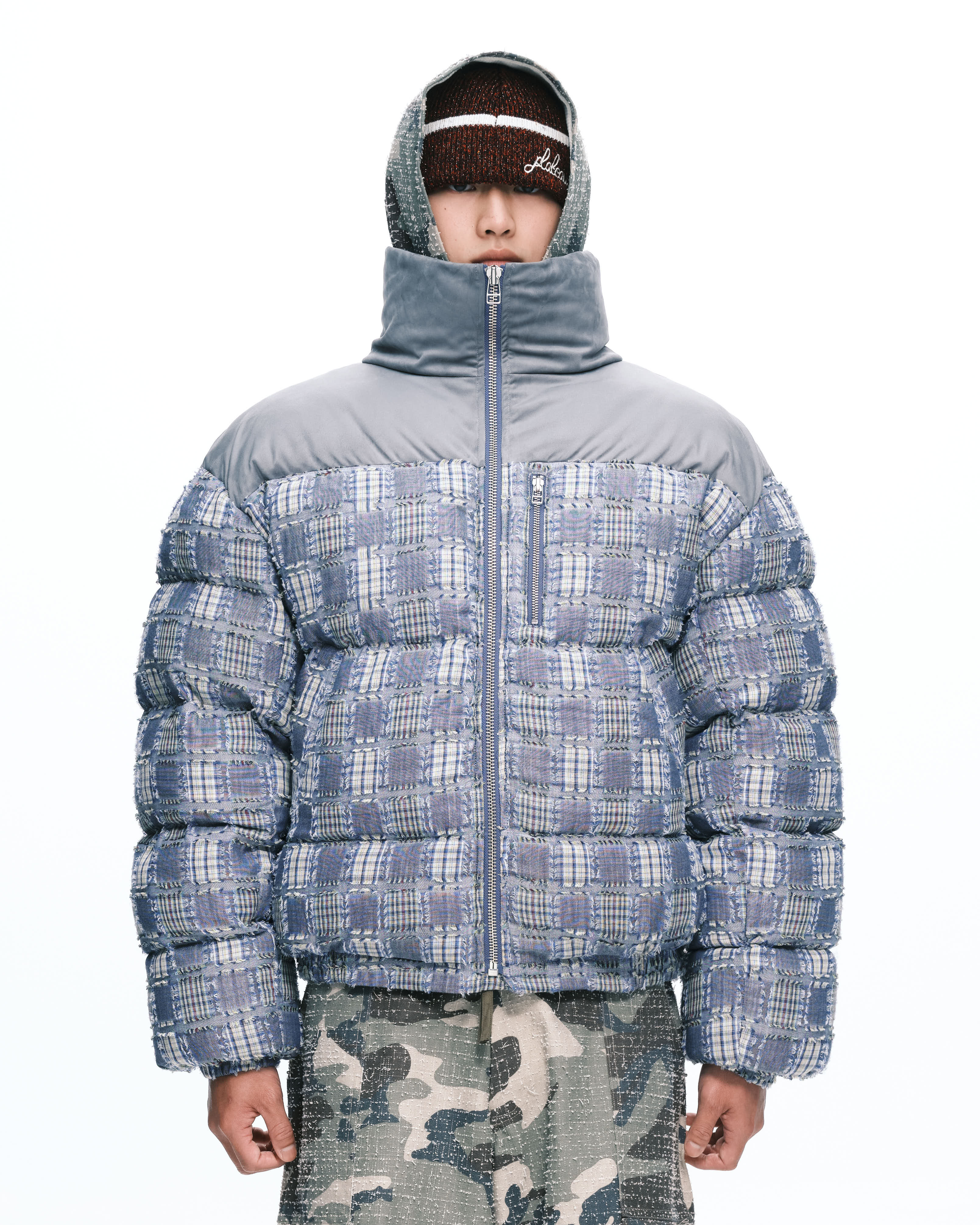 PLATEAU STUDIO｜Type P puffer jacket (Light Blue)