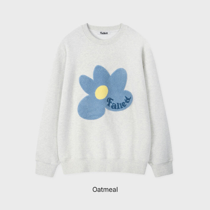 韓國 Fallett Boucle Flower Sweatshirt 大學T 2025年款