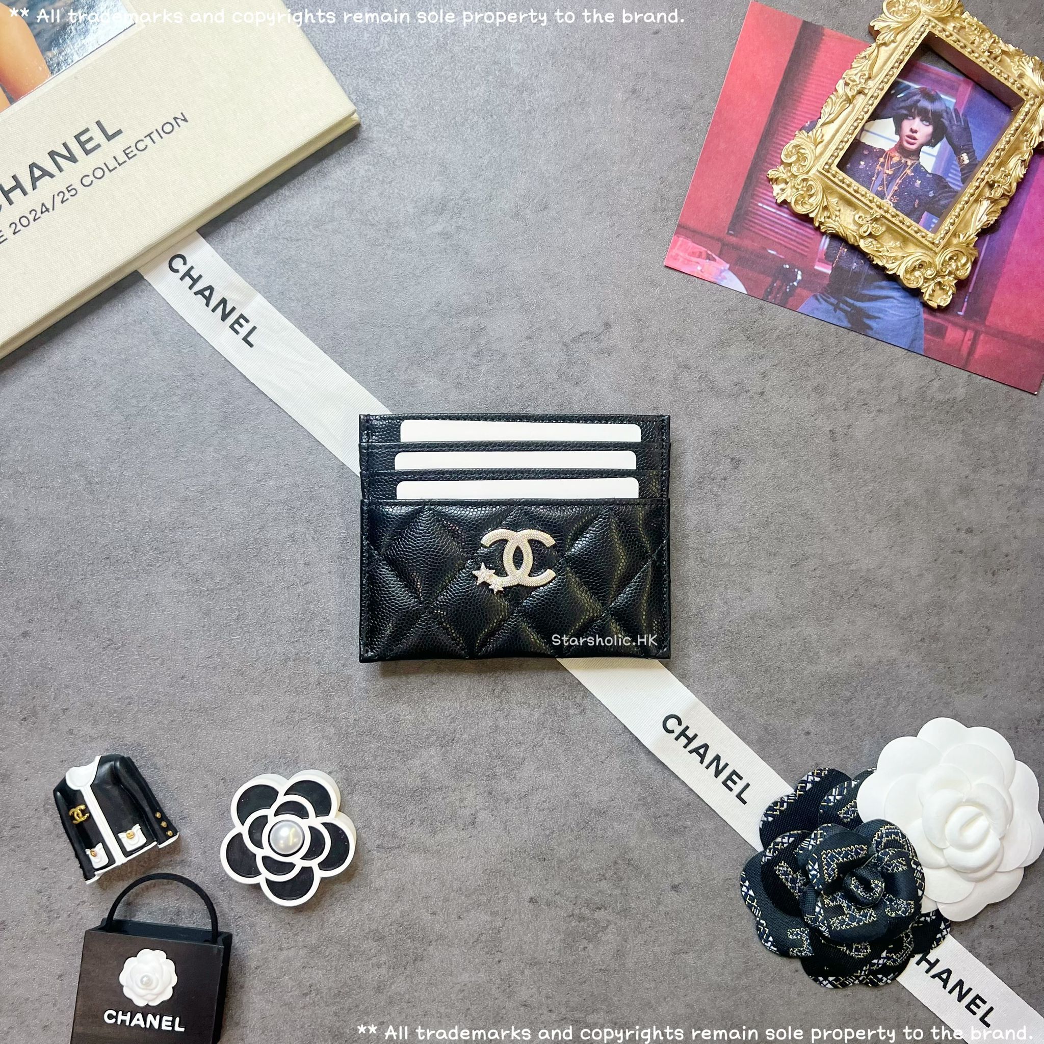 「SOLD」CHANEL Seasonal 卡片套  星星閃石扣