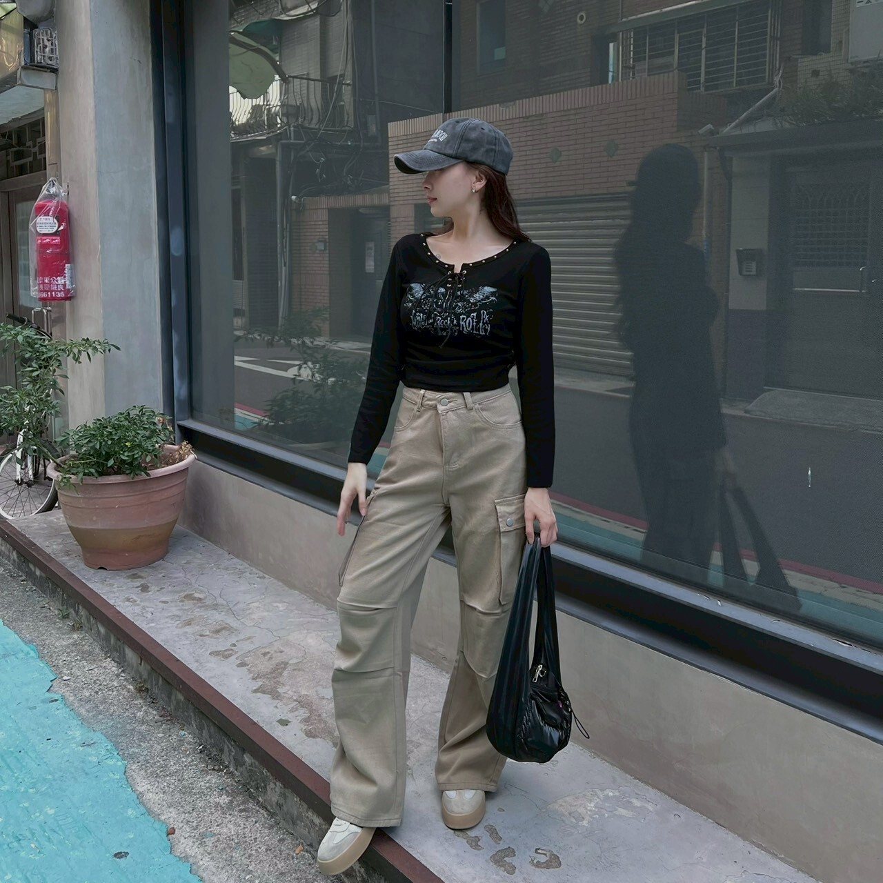 鉚釘復古壓印上衣/三色