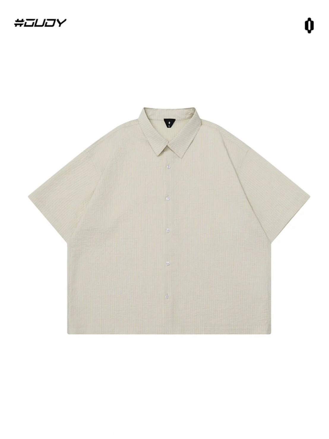 OVDY 美式條紋短袖襯衫