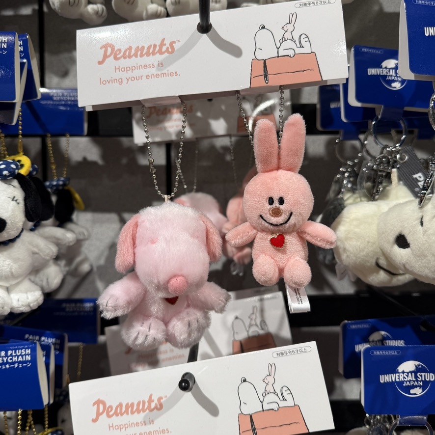 現貨┃日本環球 史努比 粉紅色 兔子 吊飾