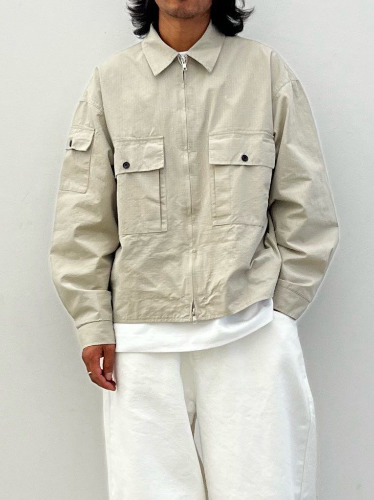 淨色反領拉鍊外套 HOWELL-067JK