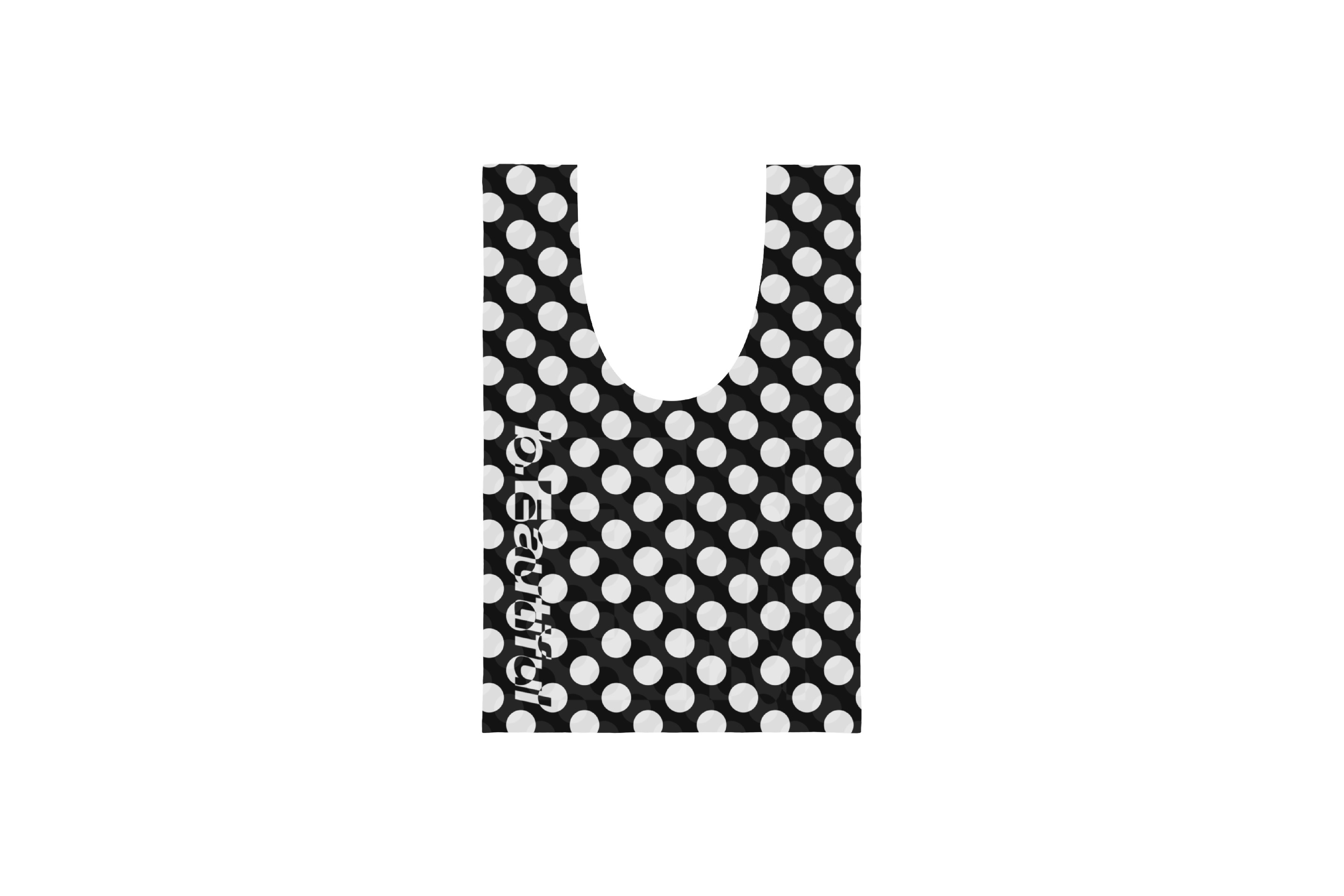 b.Eautiful "Dots Reusable Bag Mini" (Black / White)