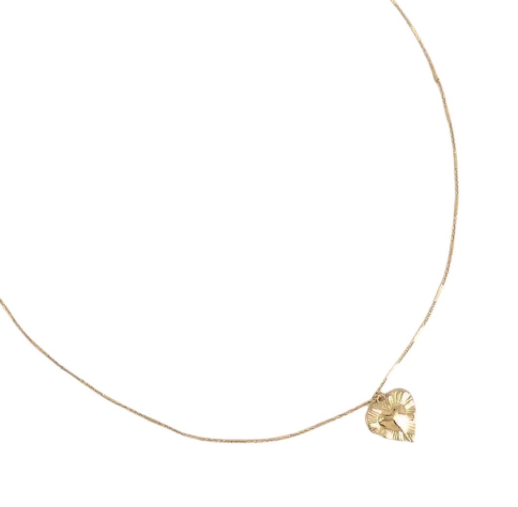 BOHM PARIS - 紋理愛心項鍊