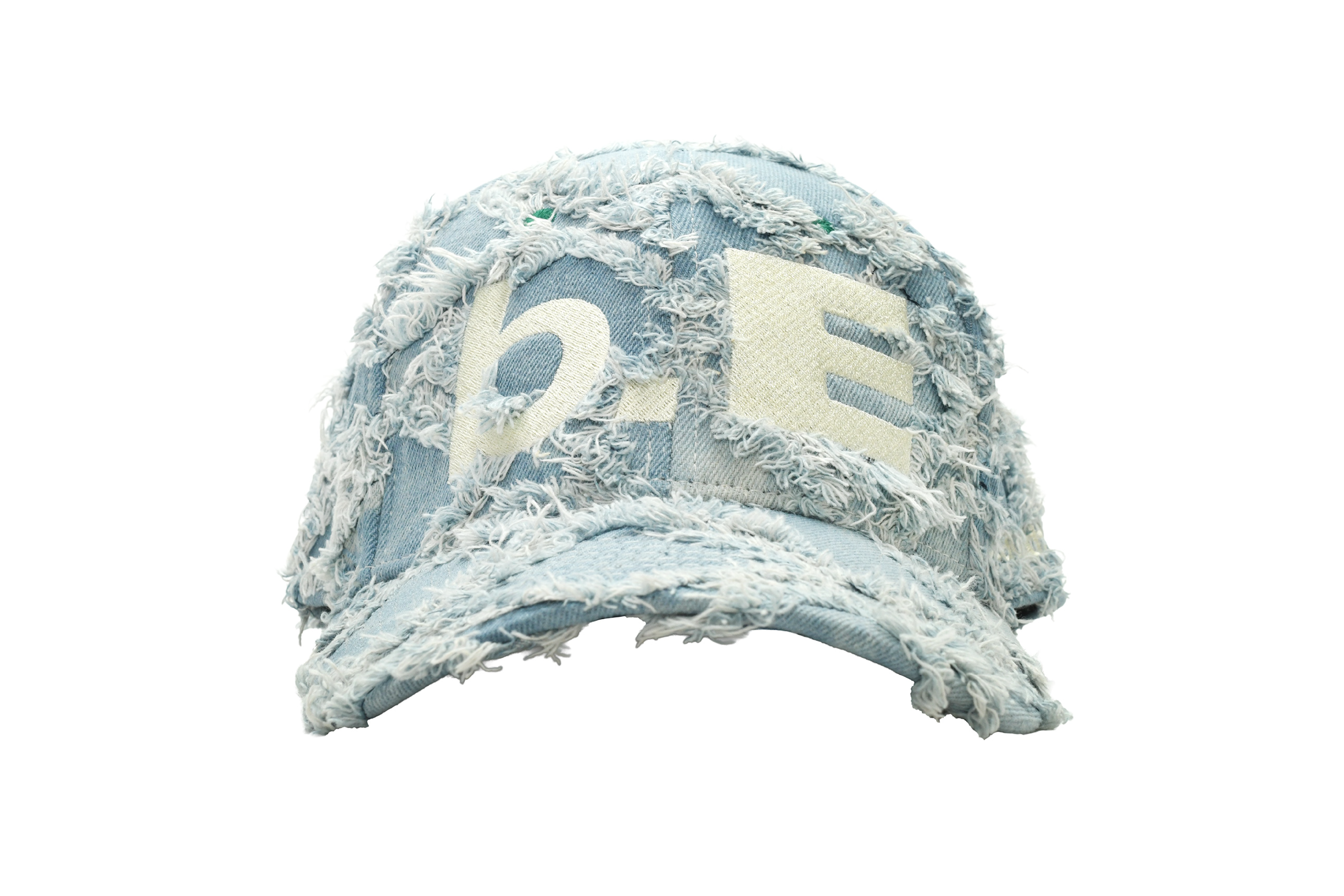 b.Eautiful "b.E Hat" (Light Diamond Denim / White)