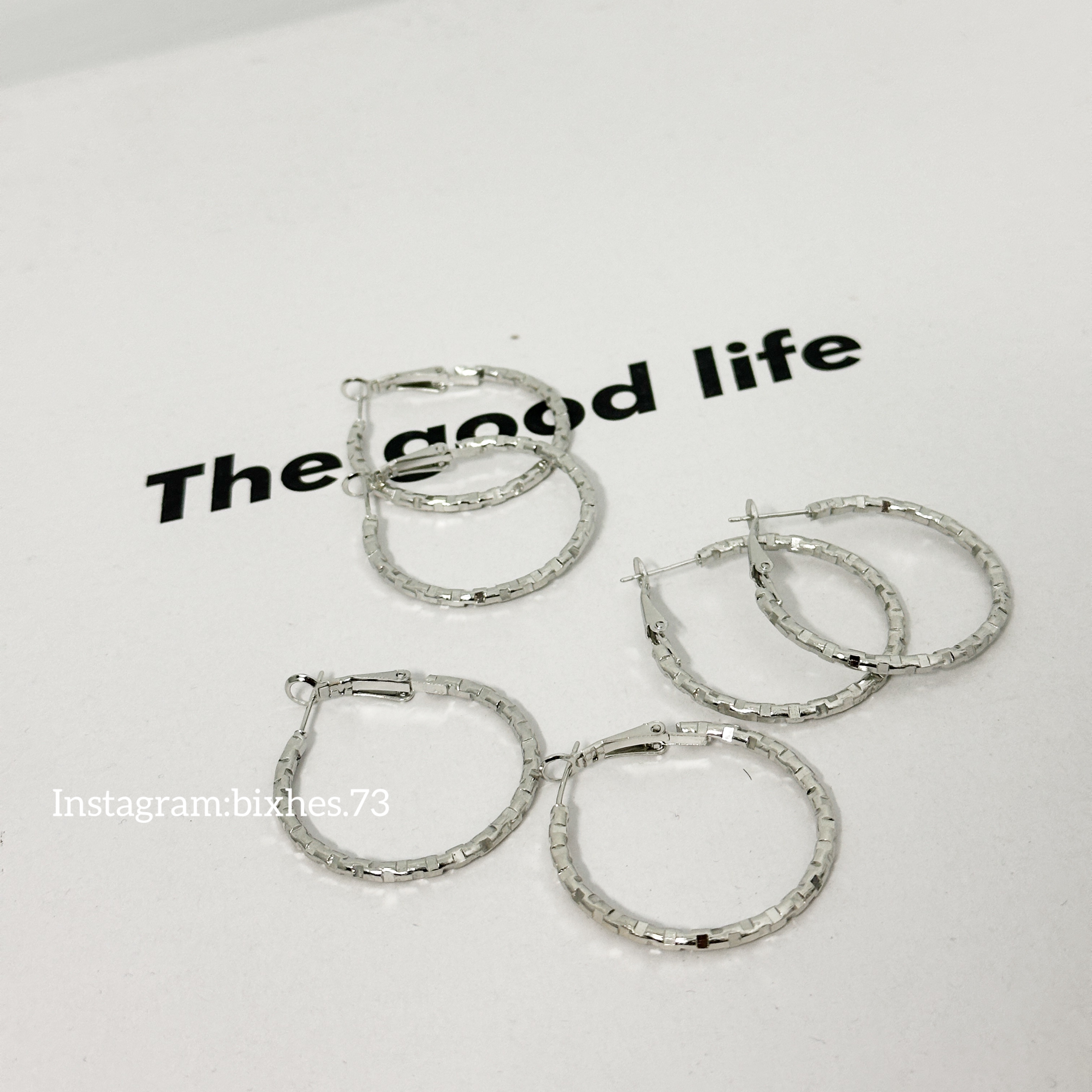 凹凸銀耳圈(K00059)