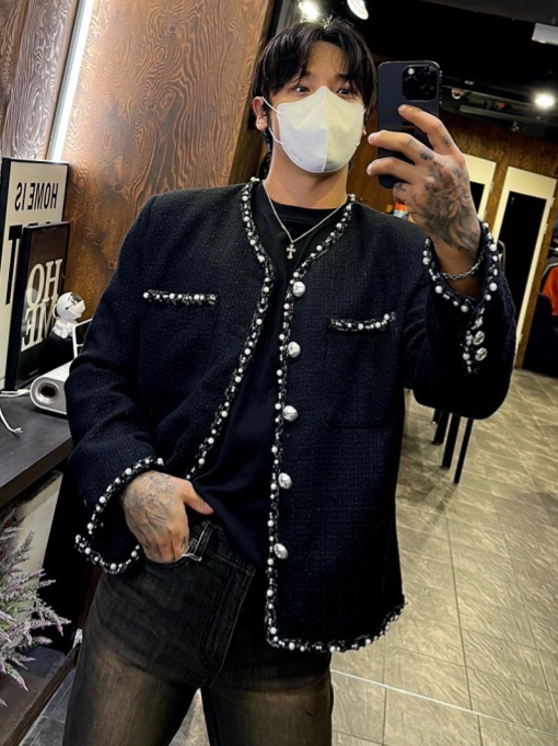 珍珠粗花呢小香外套