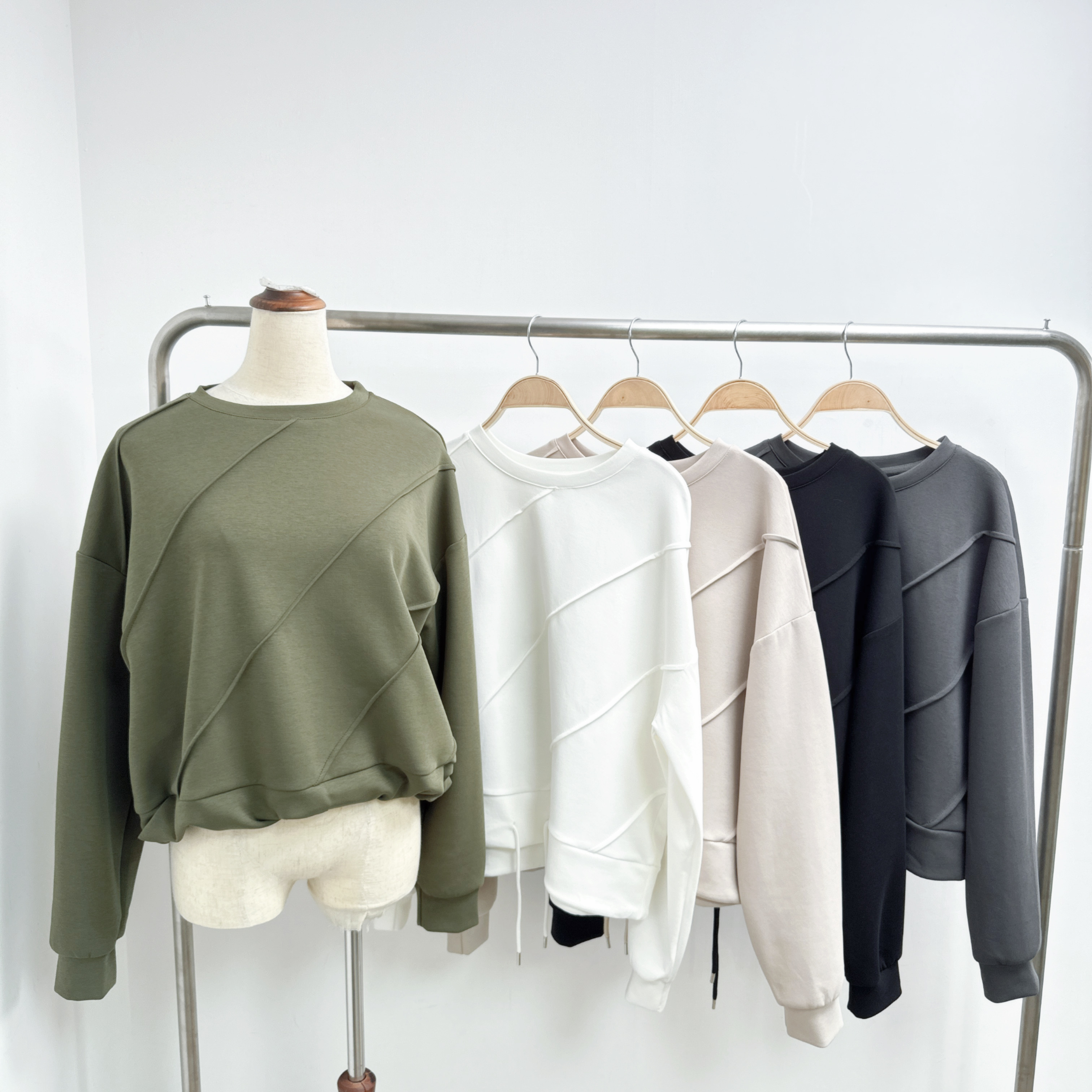 立體斜骨索繩腳220g太空棉TOP (E11-E15)