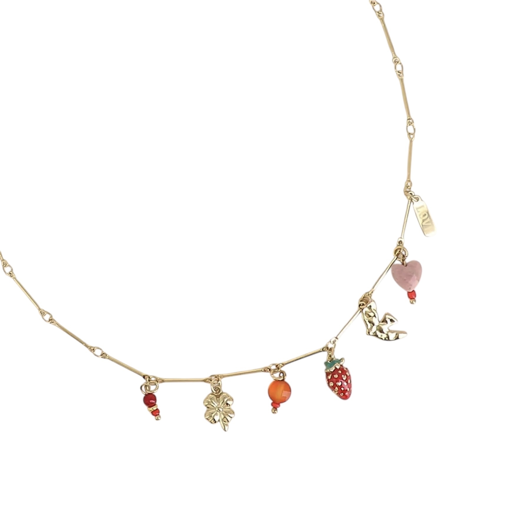 BOHM PARIS - 琺瑯小草莓項鍊