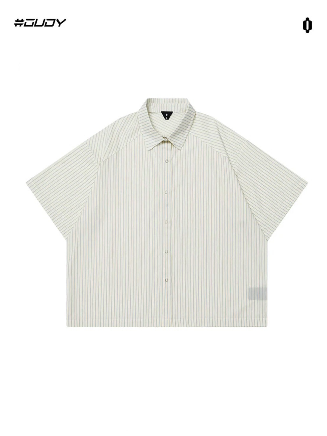OVDY 美式條紋 黑線 短袖襯衫