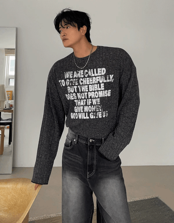 聖經字母針織T卹