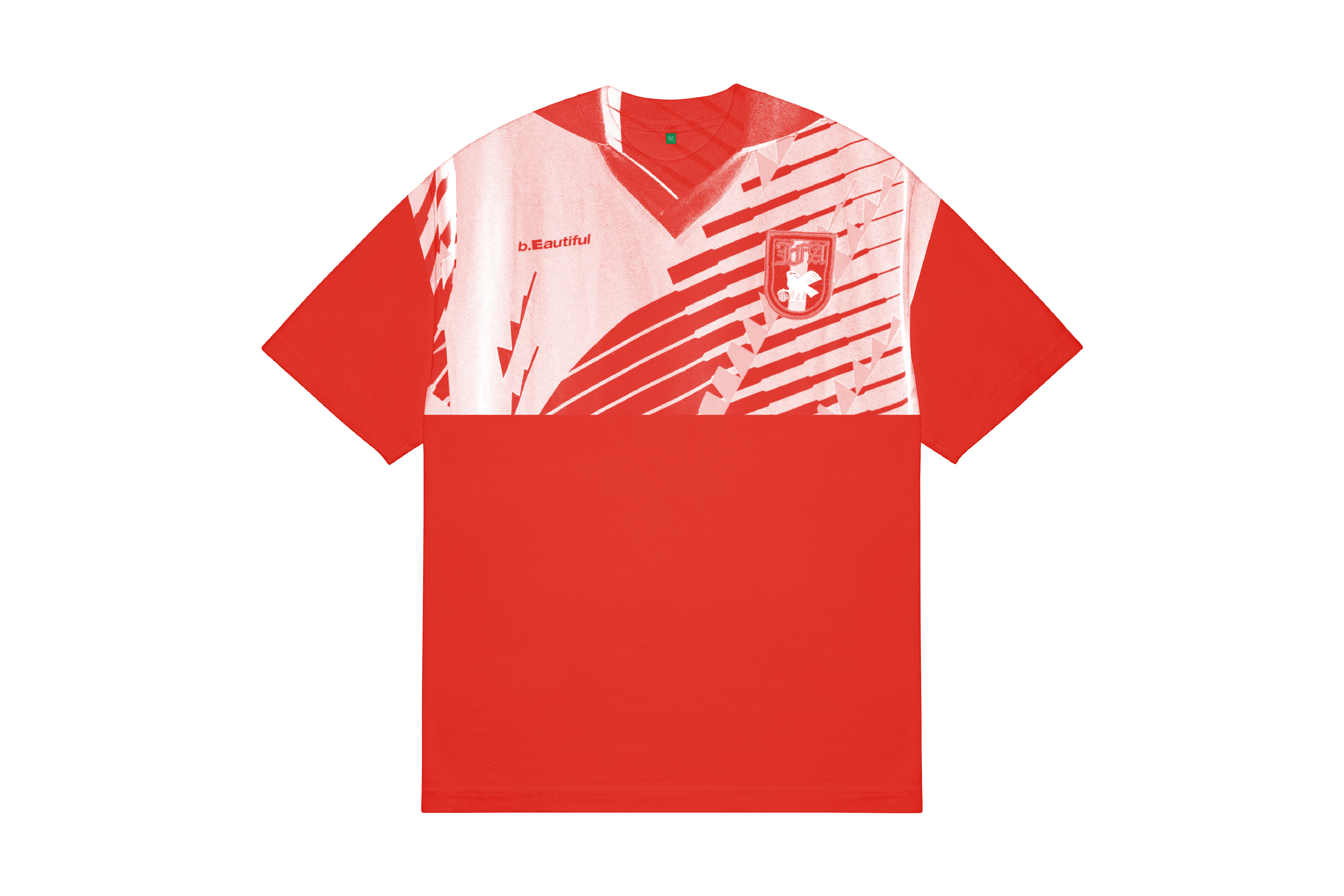 b.Eautiful "Soccer Jersey 2 T-Shirt" (Tomato)