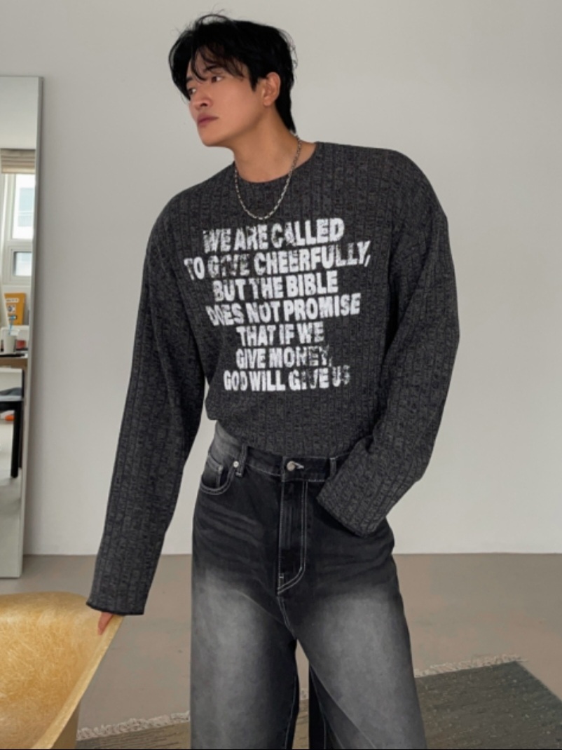 聖經字母針織T卹