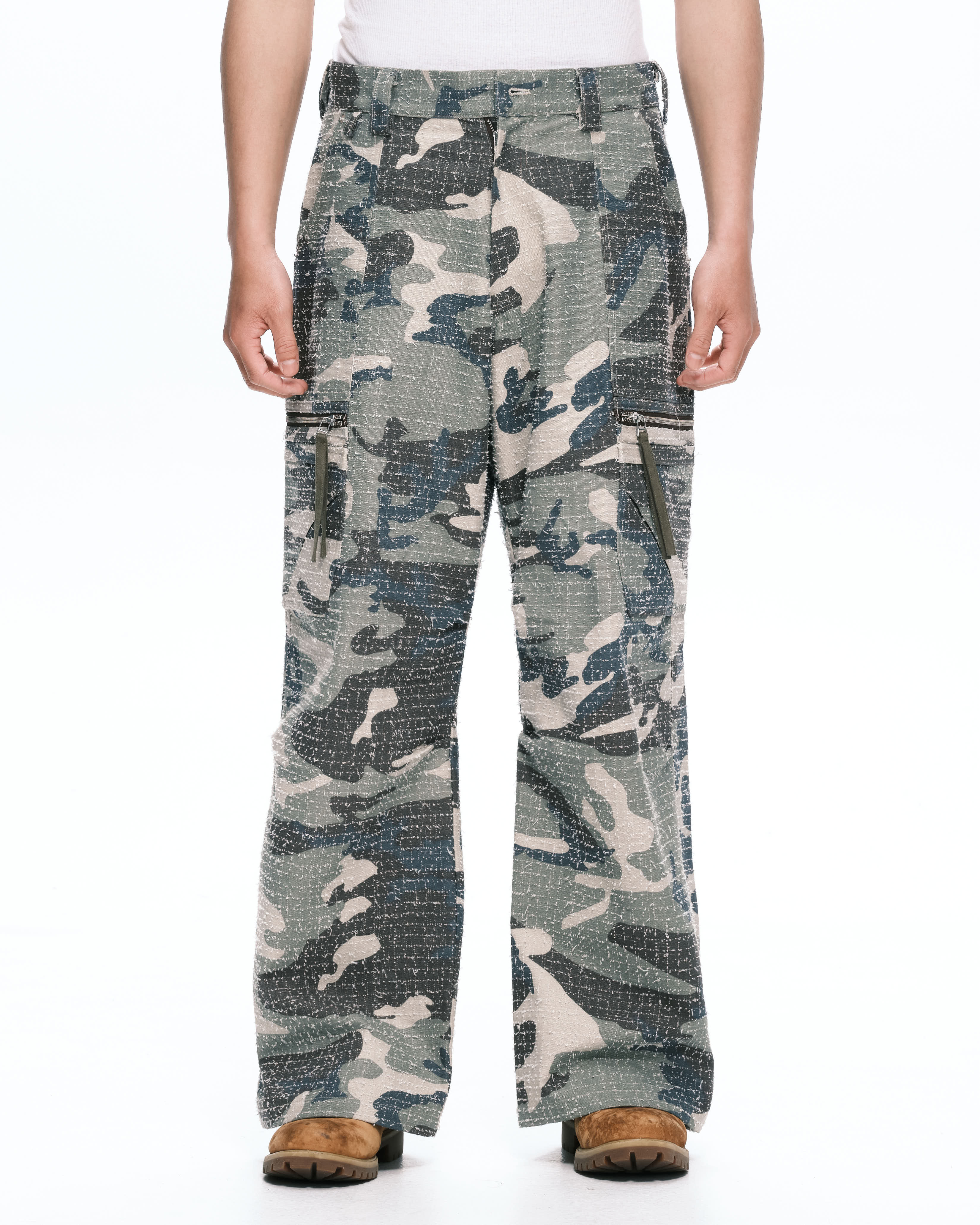 PLATEAU STUDIO｜Camo Tucked Cargo (Green Camo)