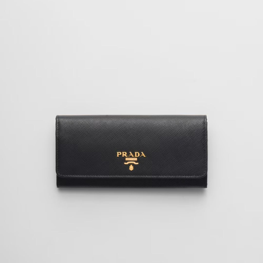 1PD0911-050 PRADA Black Leather Wallet  #1MH132QWA (W-EU-E)