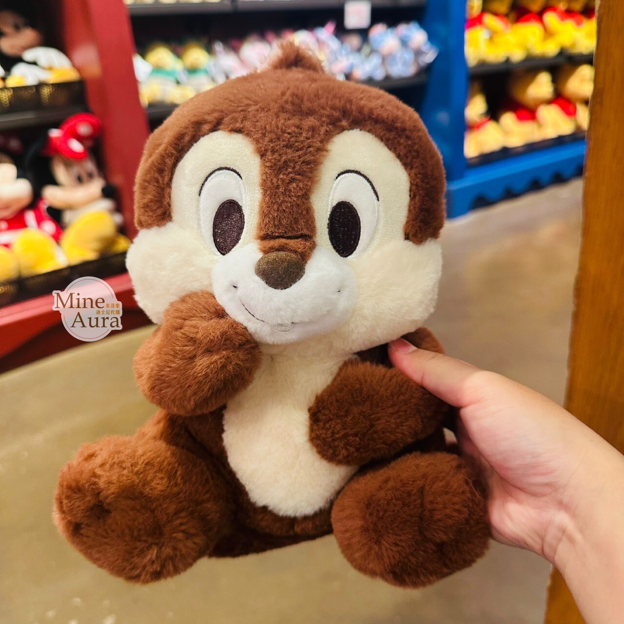 害羞 黑鼻 奇奇 Chip 互動式 可搖擺 臉紅紅 設計 娃娃 玩偶 奇奇蒂蒂 Chip 'n Dale -上海迪士尼樂園