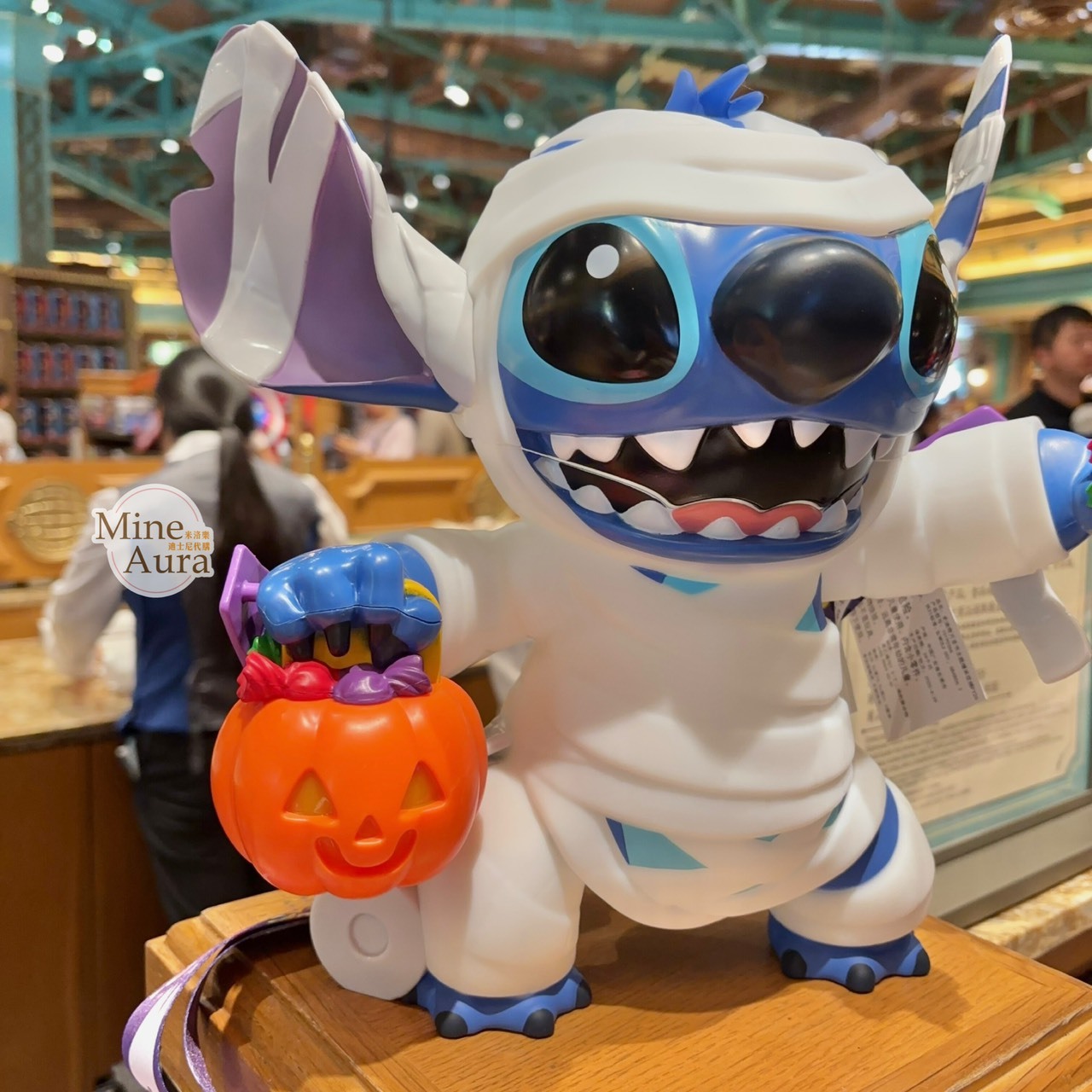 2025 萬聖節 史迪奇 Stitch 木乃伊 造型 爆米花桶 星際寶貝 Lilo & Stitch -上海迪士尼樂園
