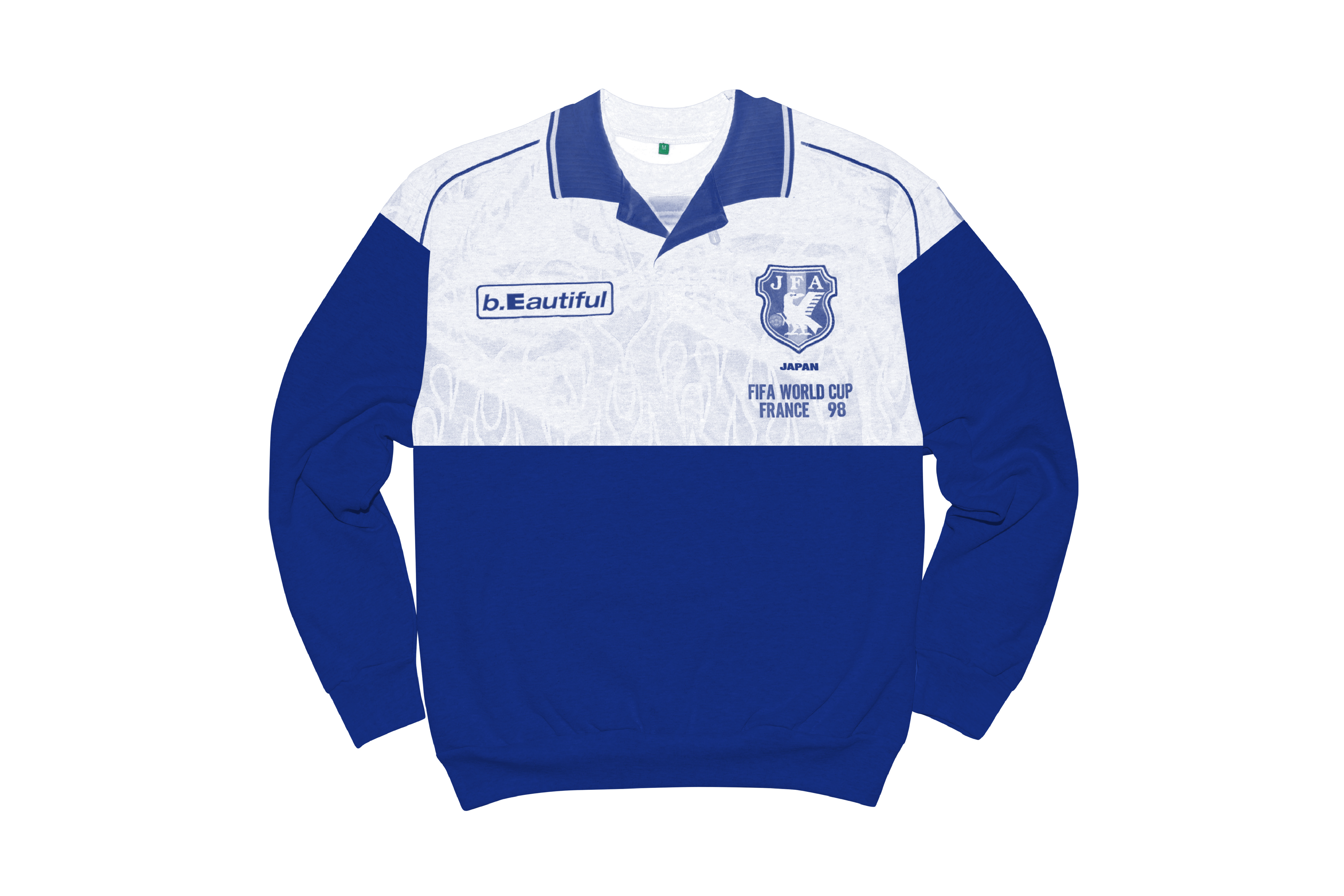 b.Eautiful "Soccer Jersey 1 Crewneck Sweatshirt" (Cobalt Blue)