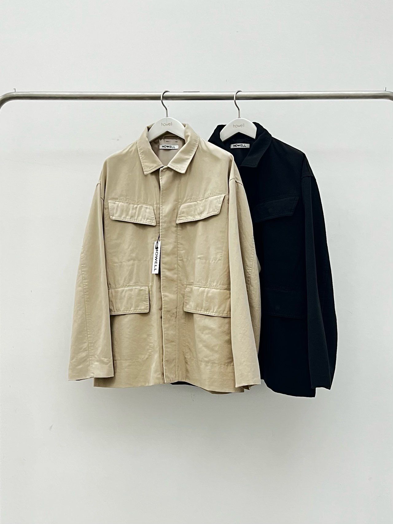 淨色反領開胸外套 HOWELL-082JK