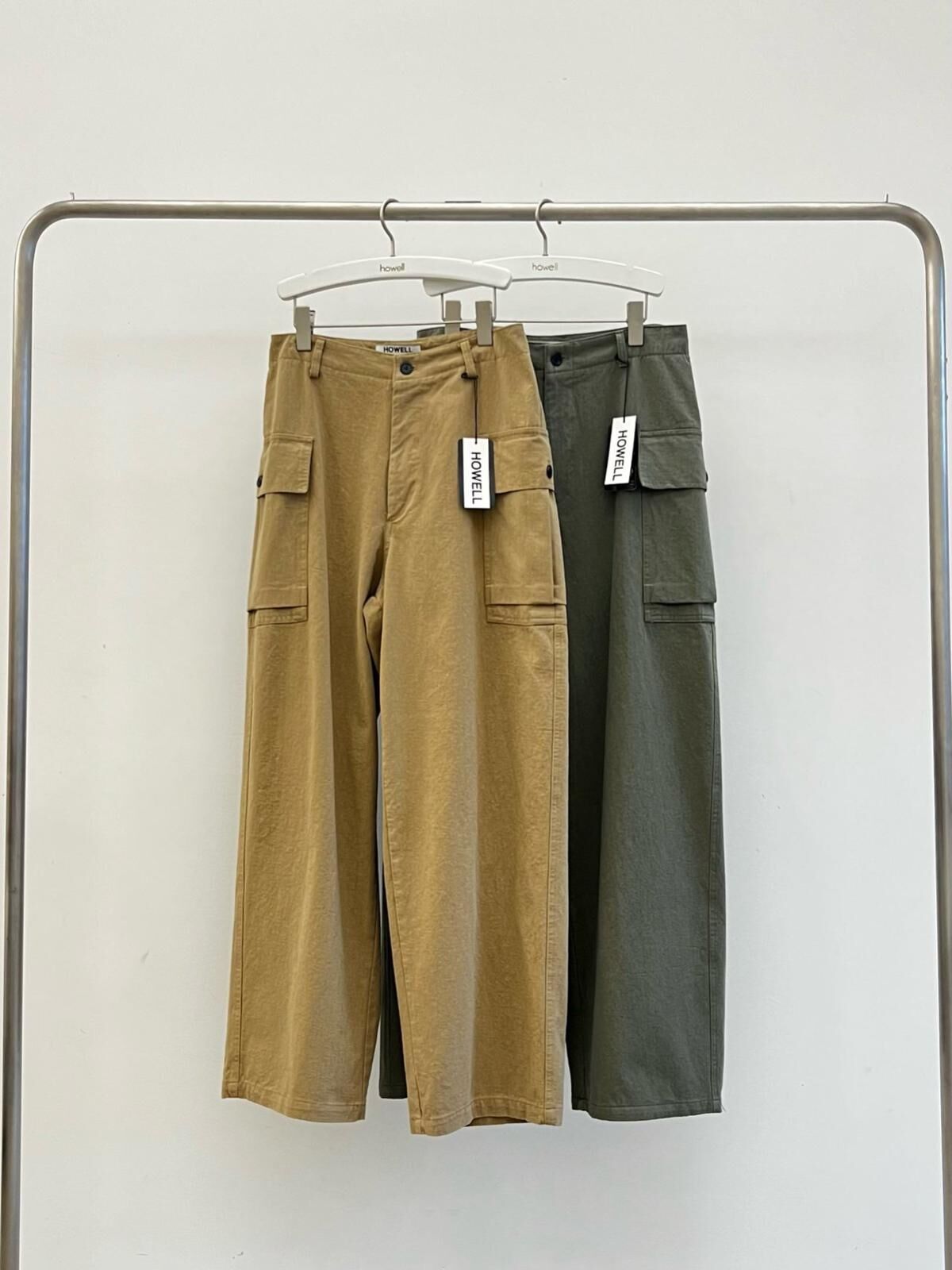 淨色工裝鬆身褲 HOWELL-084P