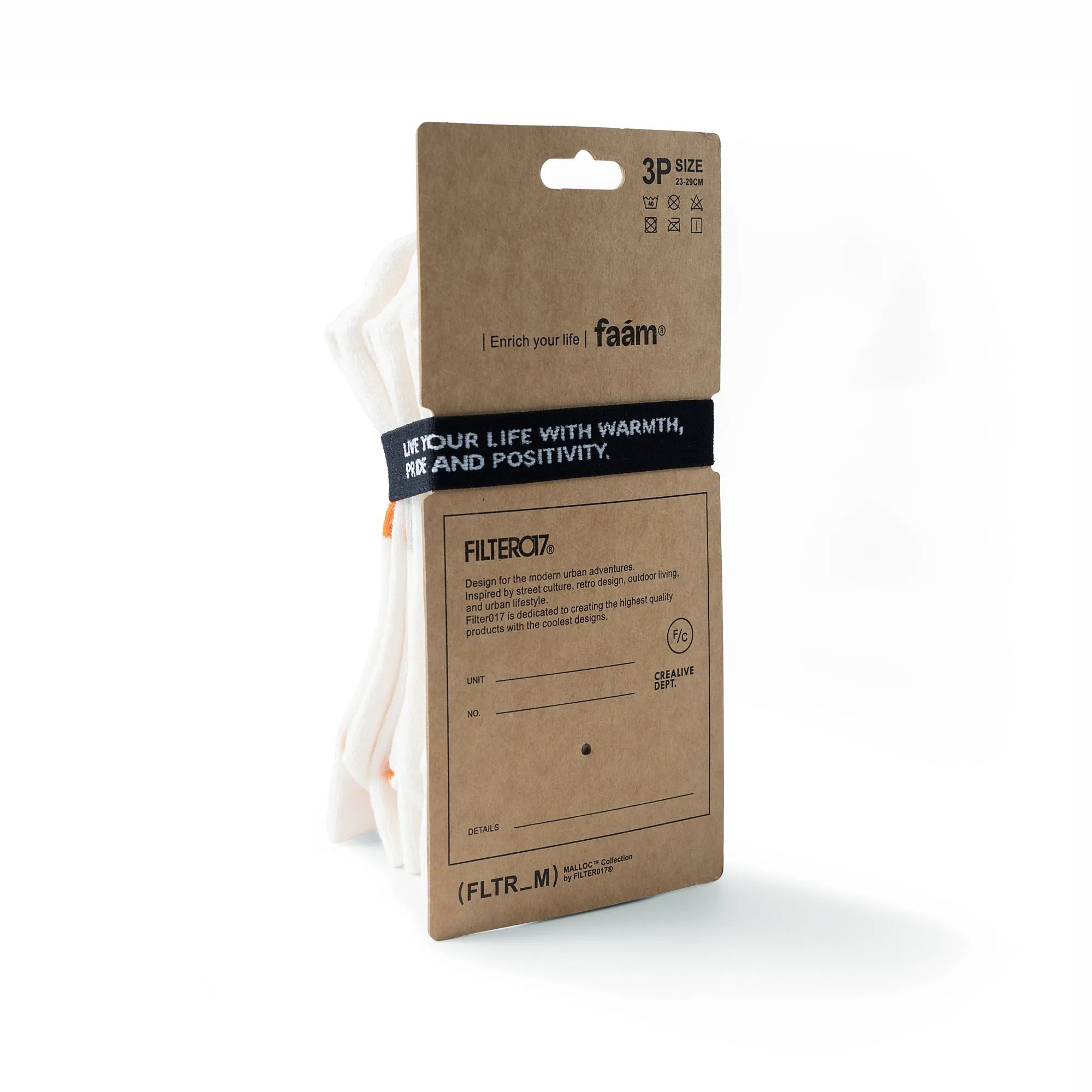 【現貨】faam® x FILTER017® MALLOC™ Collection ( FLTR_M ) Striped Crew Socks Set 條紋針織運動襪(三入組)