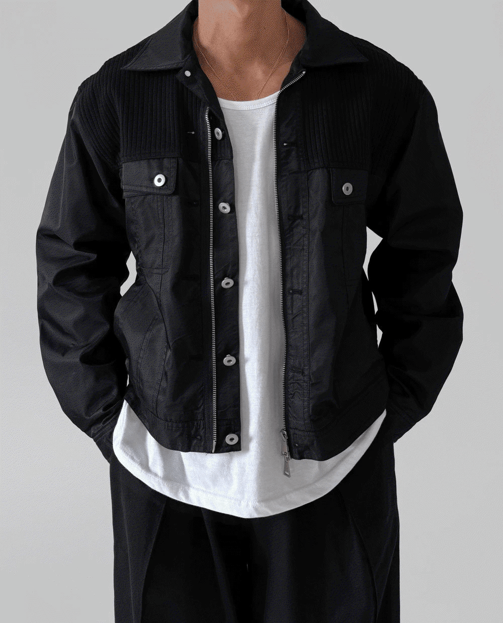 混合短款卡車夾克