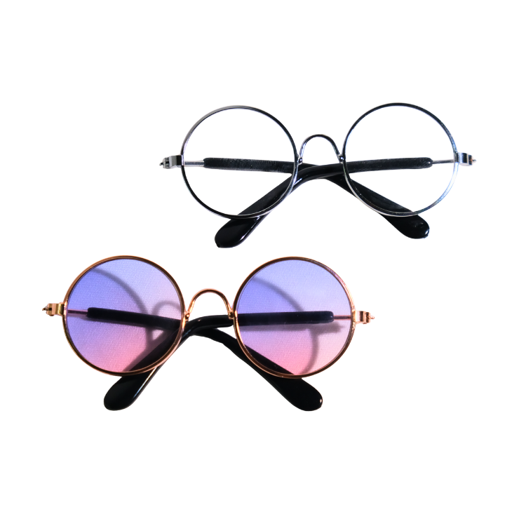 迷你金絲圓框眼鏡