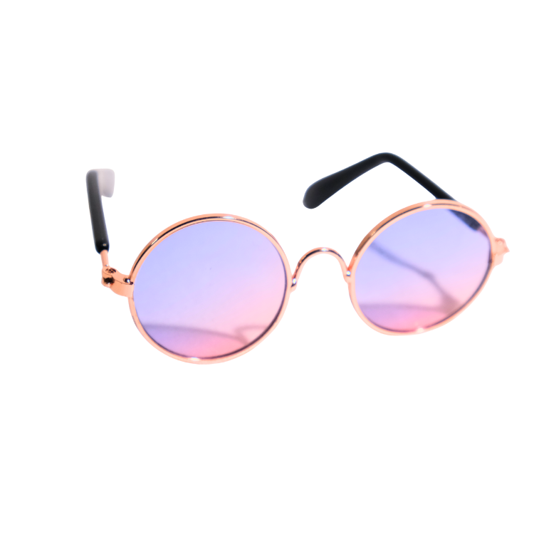 迷你金絲圓框眼鏡