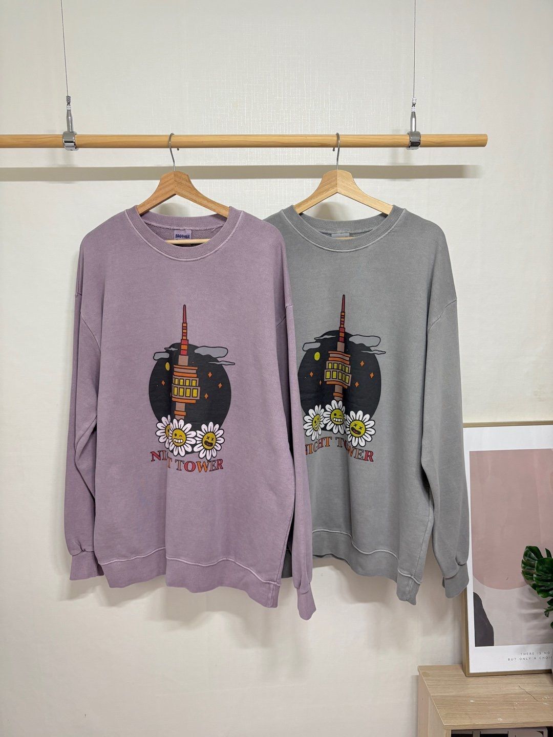 洗水英文字圖案衛衣 MB-023T