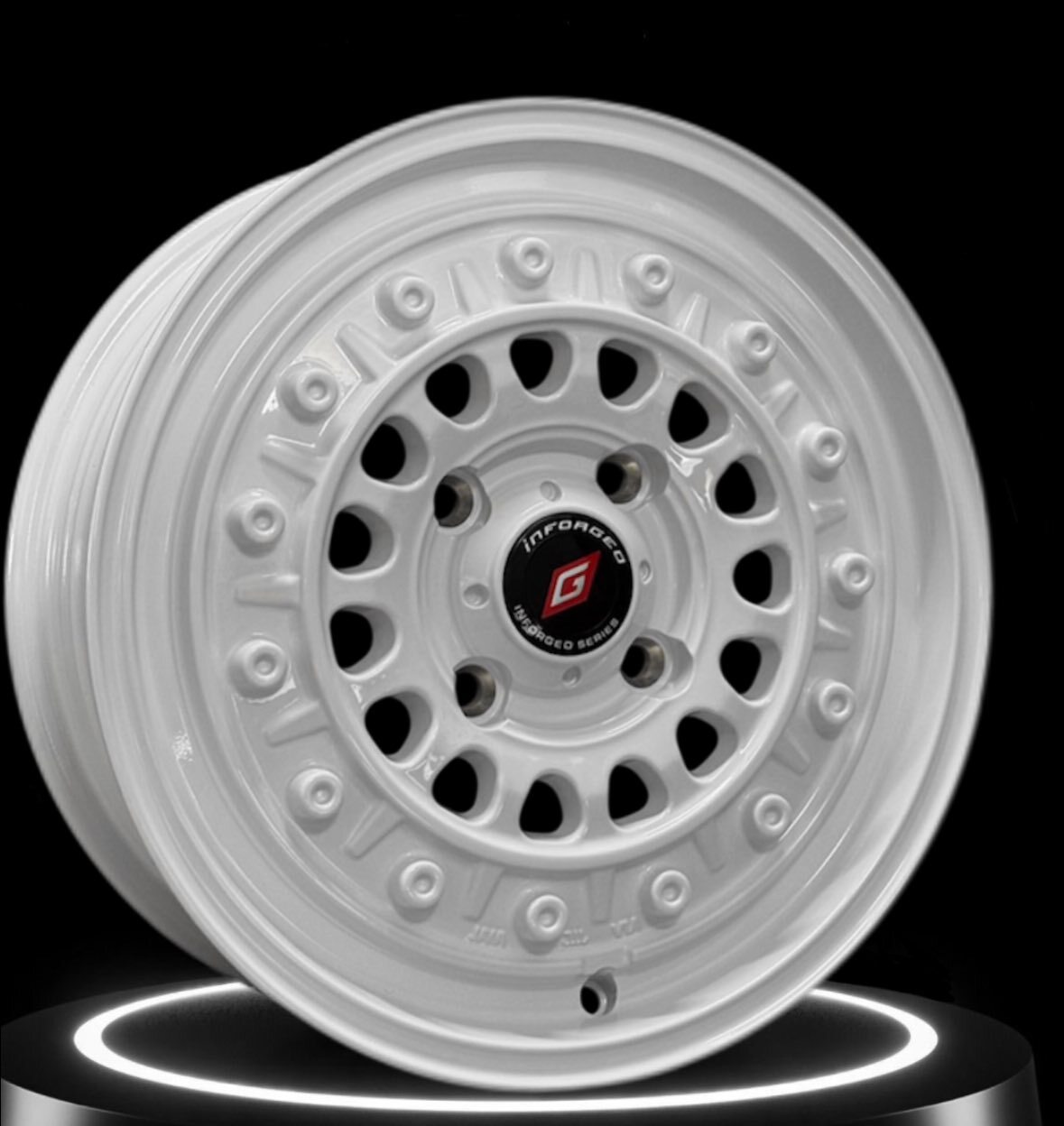 【輕量化鋁圈】Inforged 越野系列 鋁圈 強悍升級 Jimny專用 16吋  晶玉白 硬派 鋁圈 四入組