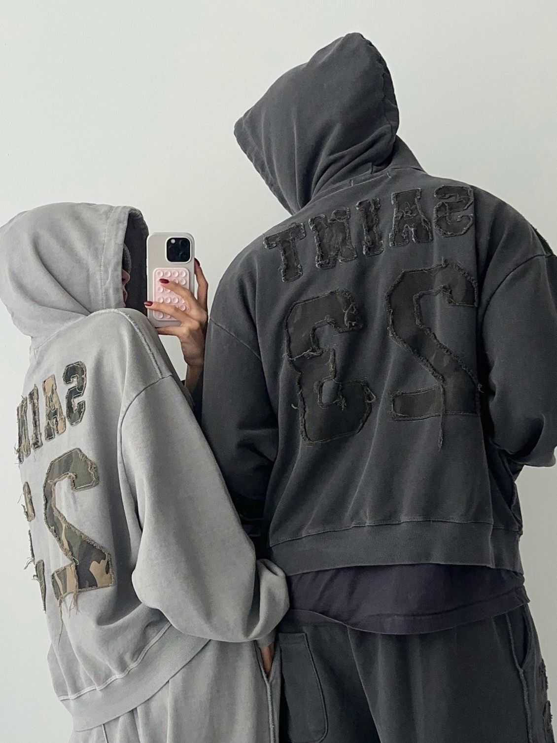 洗水英文字連帽衛衣 Hashtag-064T