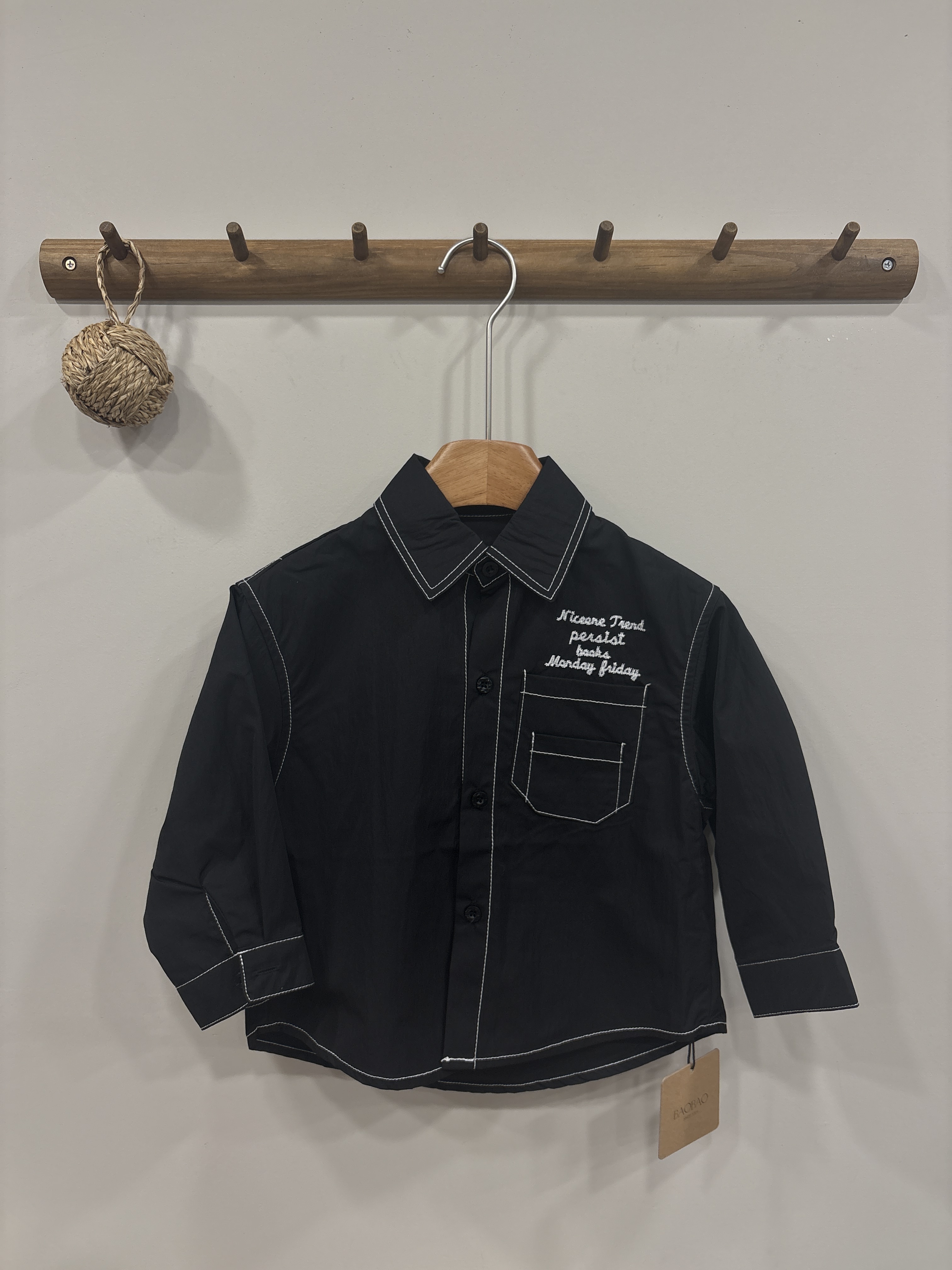 A03111白色車線速乾襯衫