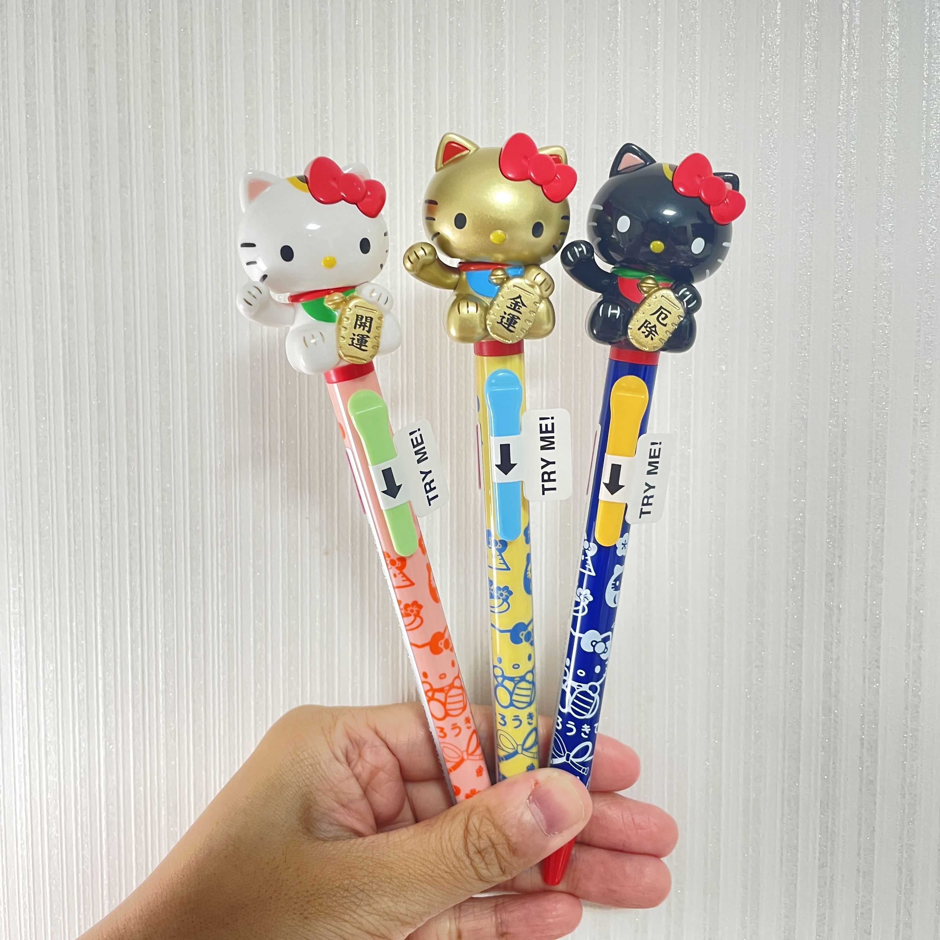 【日本大熱】JP Hello Kitty 招財貓造型立體原子筆 3072 3065 3058 TK251008