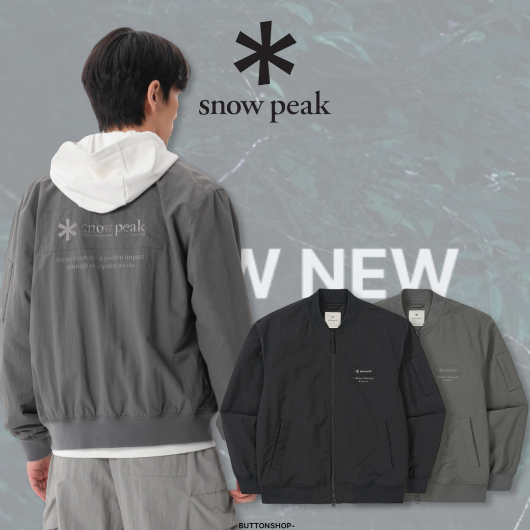 【現貨】snow peak Cample Bomber Jacket 貼布Box 飛行夾克 外套 S25SMCWB14