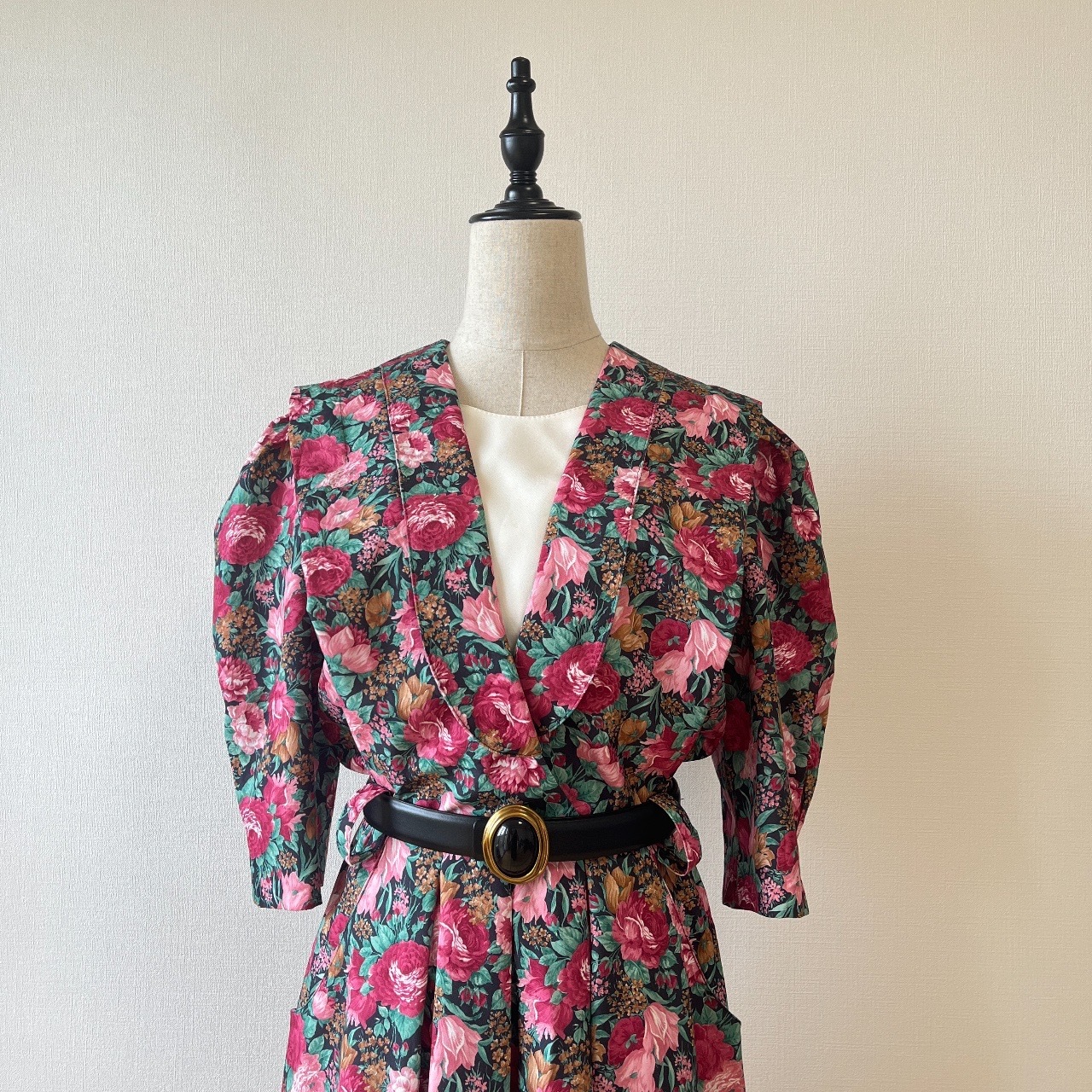 Periwinkle美國製古著瑰麗大花連身裙