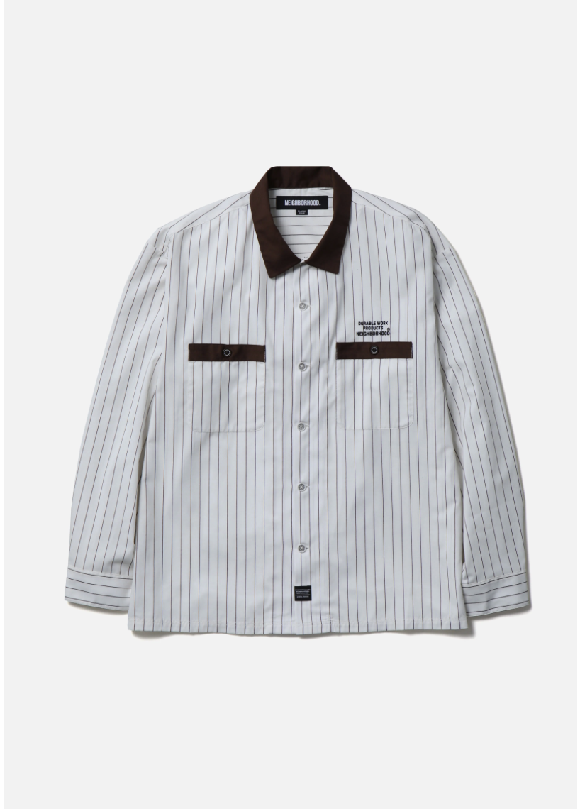 【NEIGHBORHOOD 】  CLASSIC WORK STRIPE SHIRT LS