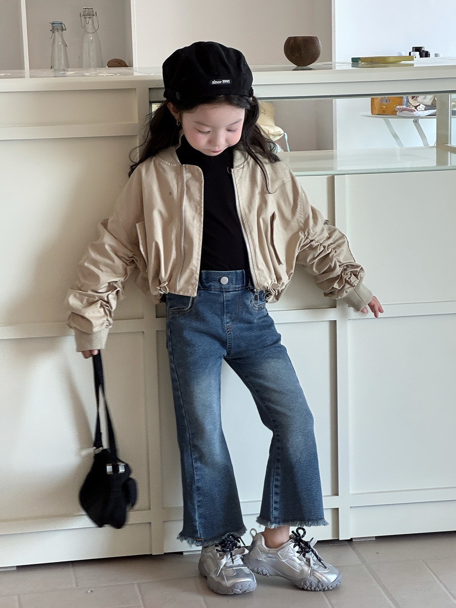 百搭牛仔喇叭褲