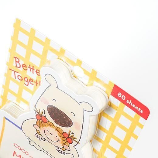 COCO醬&白熊 造型便條紙 memo 80枚 |日本Greeting Life
