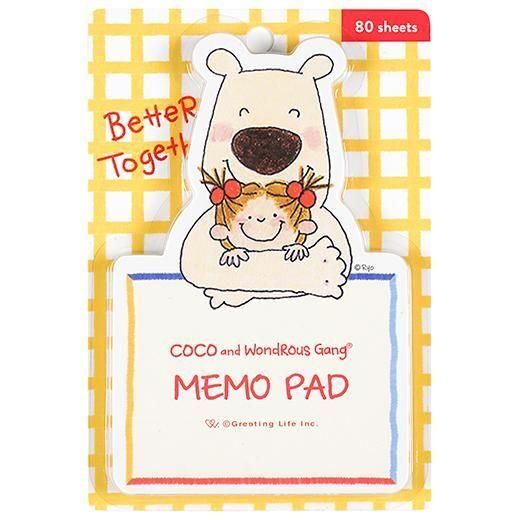 COCO醬&白熊 造型便條紙 memo 80枚 |日本Greeting Life