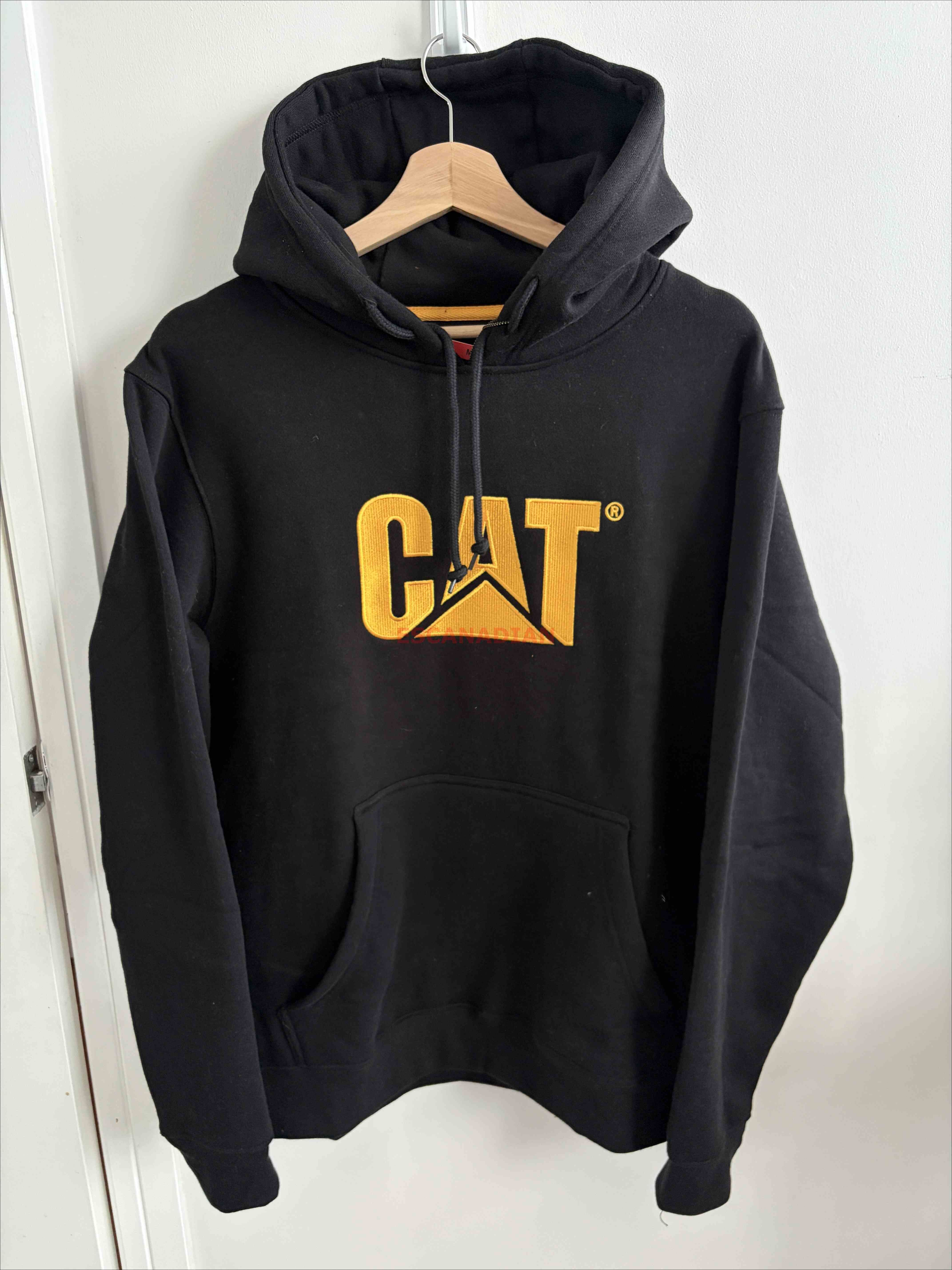 Caterpillar(CAT) 工裝厚磅 硬挺 保暖刷毛 金線刺繡大字樣 帽TEE