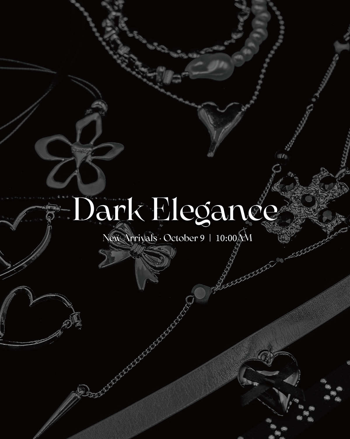 FREYA  皮革蝴蝶愛心頸鏈