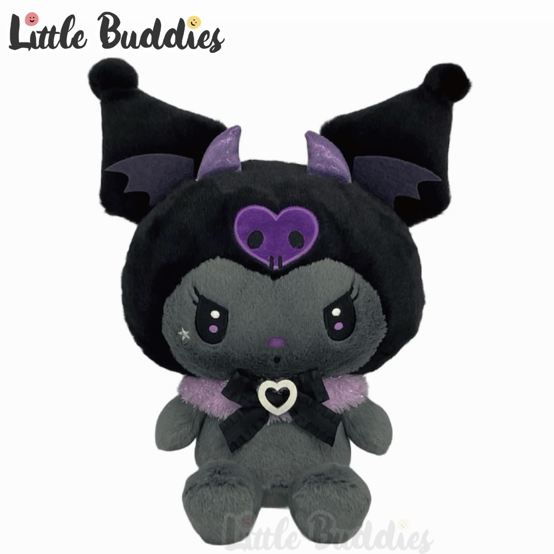 日本 Sanrio Kuromi 20周年 灰色惡魔生日系列 - 公仔