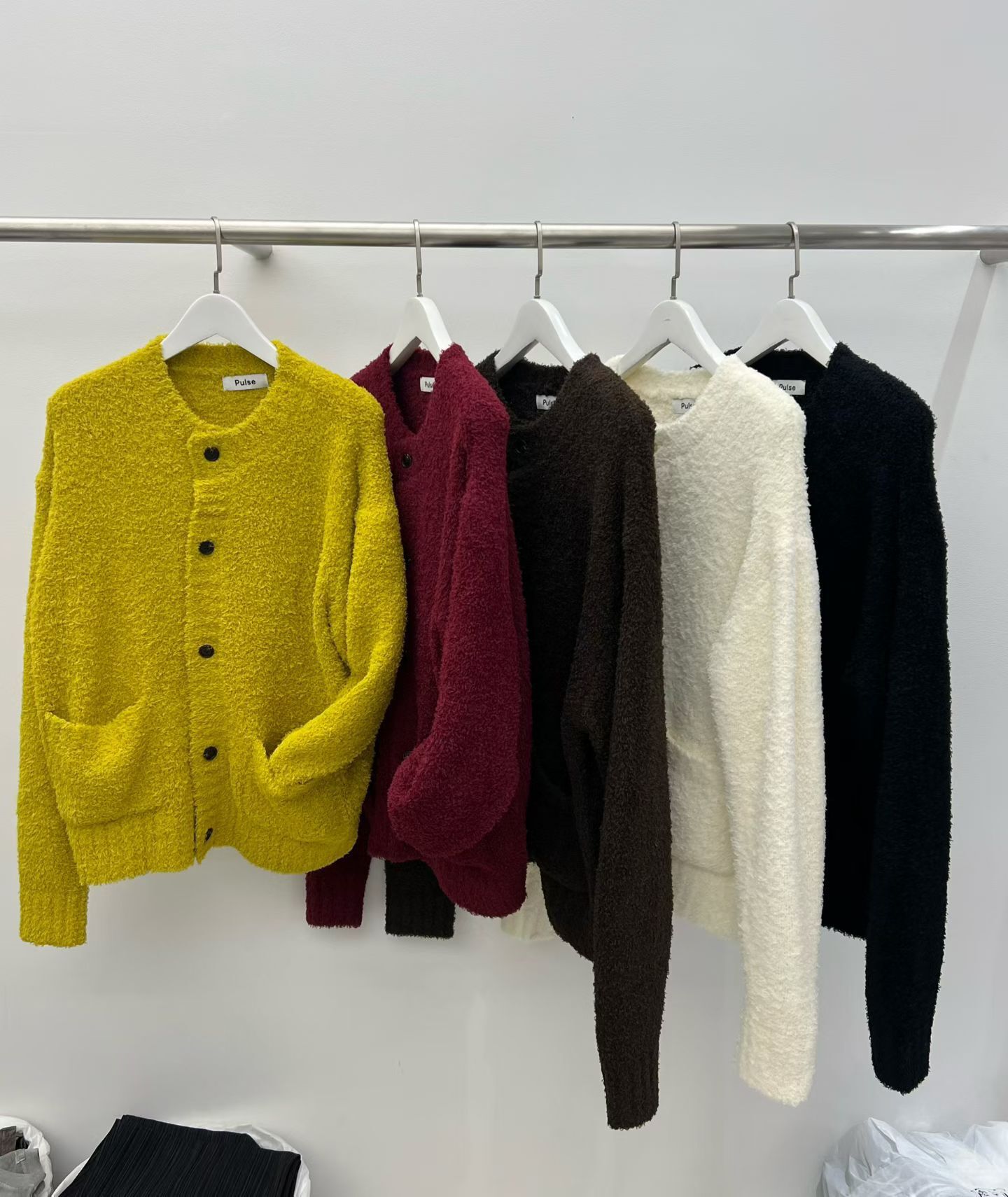 淨色開胸針織外套 PULSE-176JK