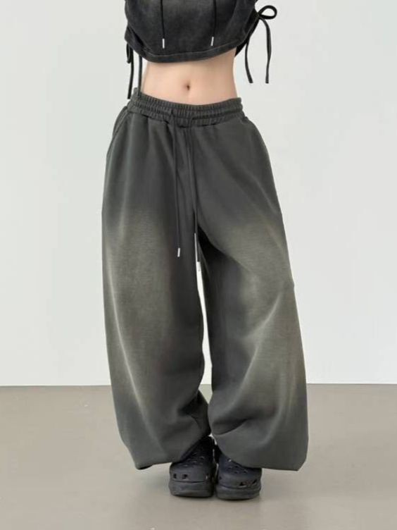 洗水淨色束腳運動褲 Hestory-090P